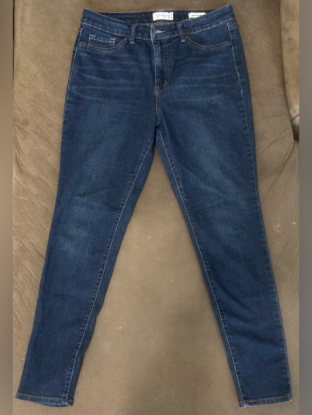 Jessica Simpson Women's Skinny Jeans in Dark Blue Stretch Denim